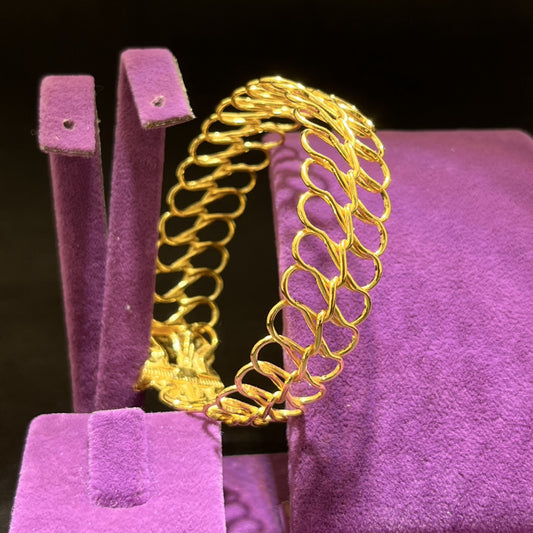 22 Ayar Altın Bilezik Maraş Burması El İşi 35.45gr Kadın - BZ01208