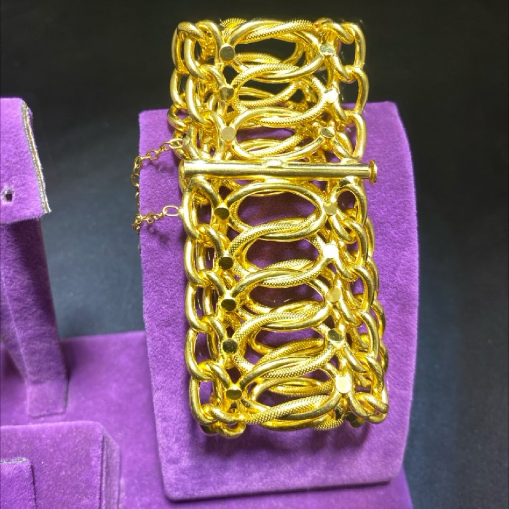 22 Ayar Altın Fidan Bileklik Özel Tasarım 36.82gr Hediye - B00961