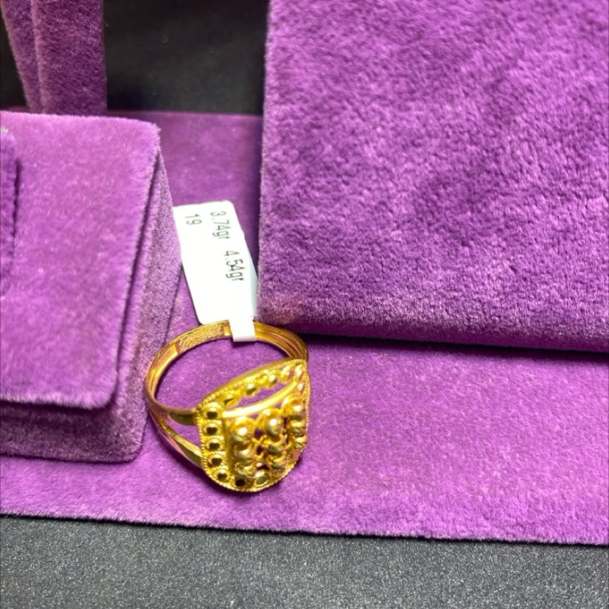 22 Ayar Altın Yüzük Dorika Özel Tasarım 3.74gr 19 Numara Hediye - Y01024