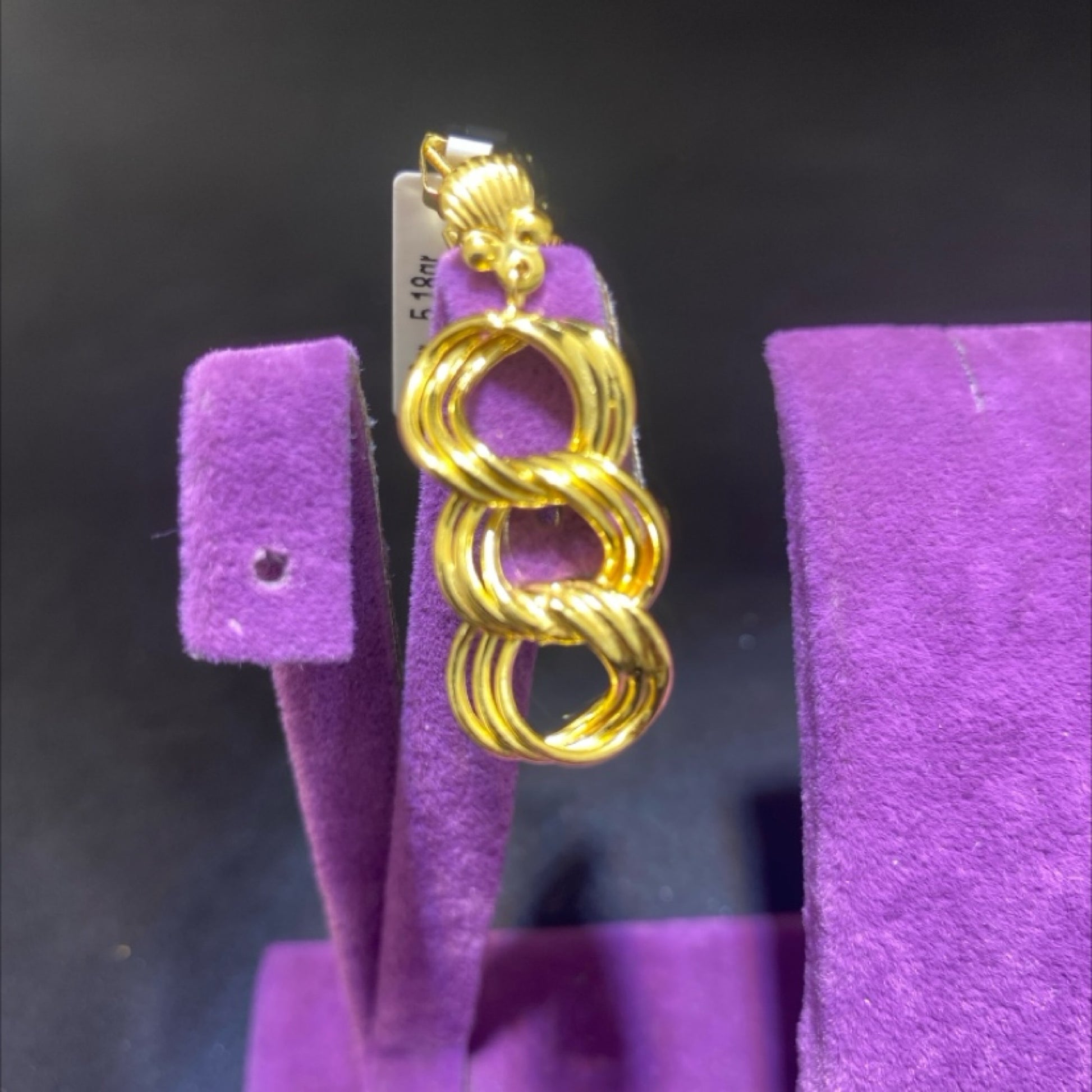 22 Ayar Altın Küpe Samanyolu Modern Tasarım 4.43gr Kadın - K00980