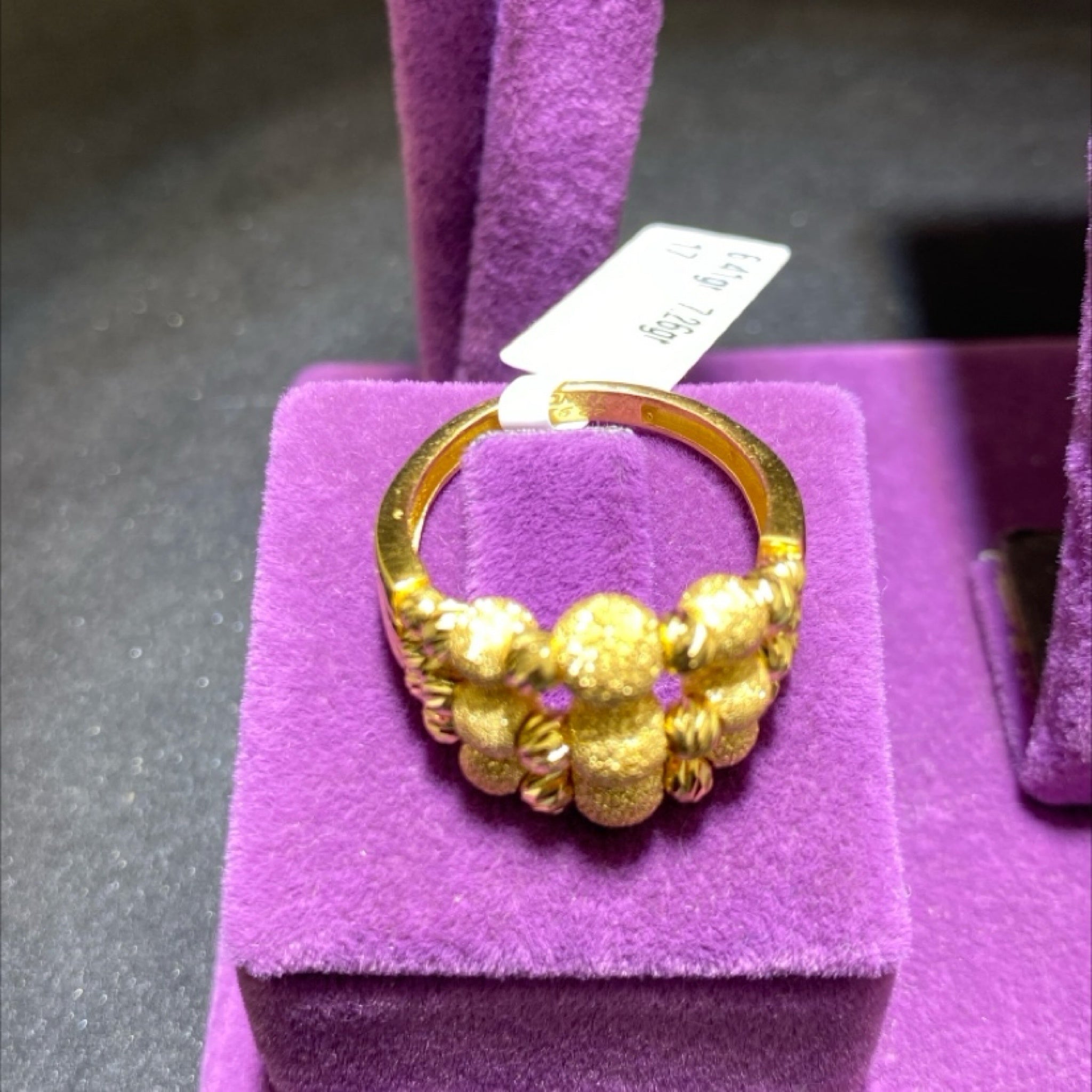 22 Ayar Altın Yüzük Dorika Modern Tasarım 6.41gr 17 Numara Kadın - Y01036