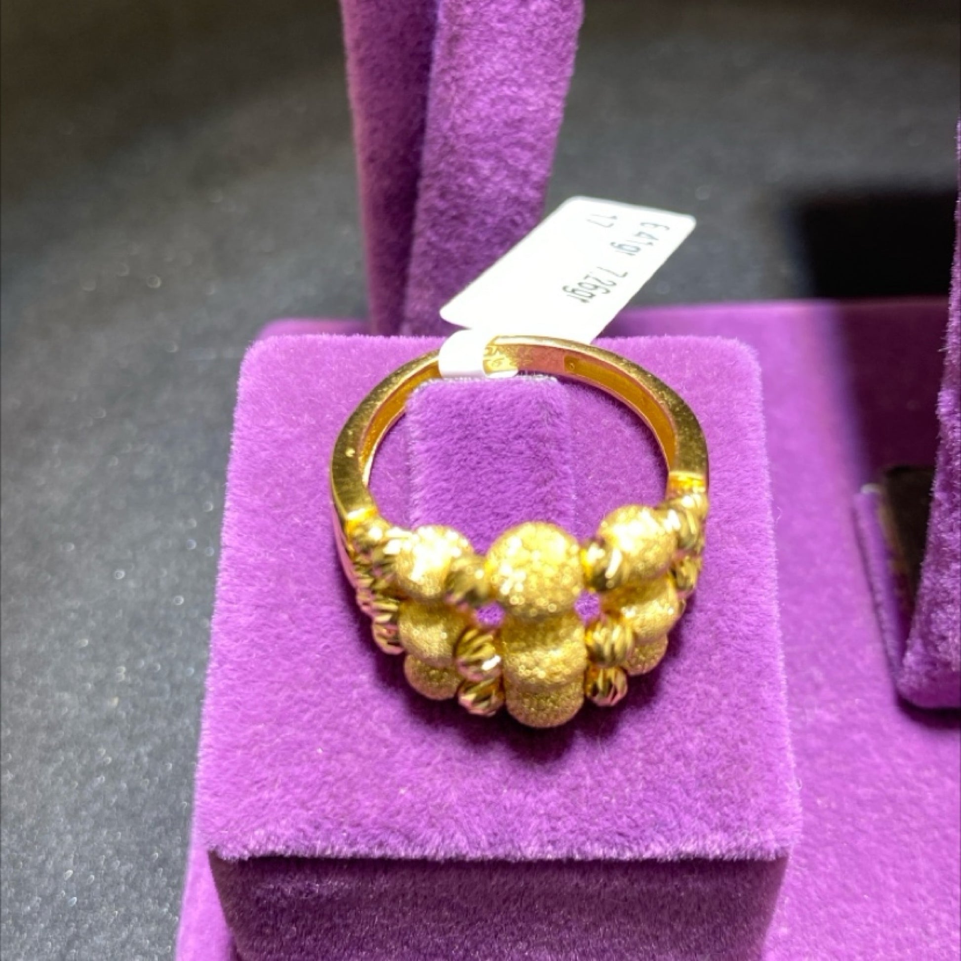 22 Ayar Altın Yüzük Dorika Modern Tasarım 6.41gr 17 Numara Kadın - Y01036