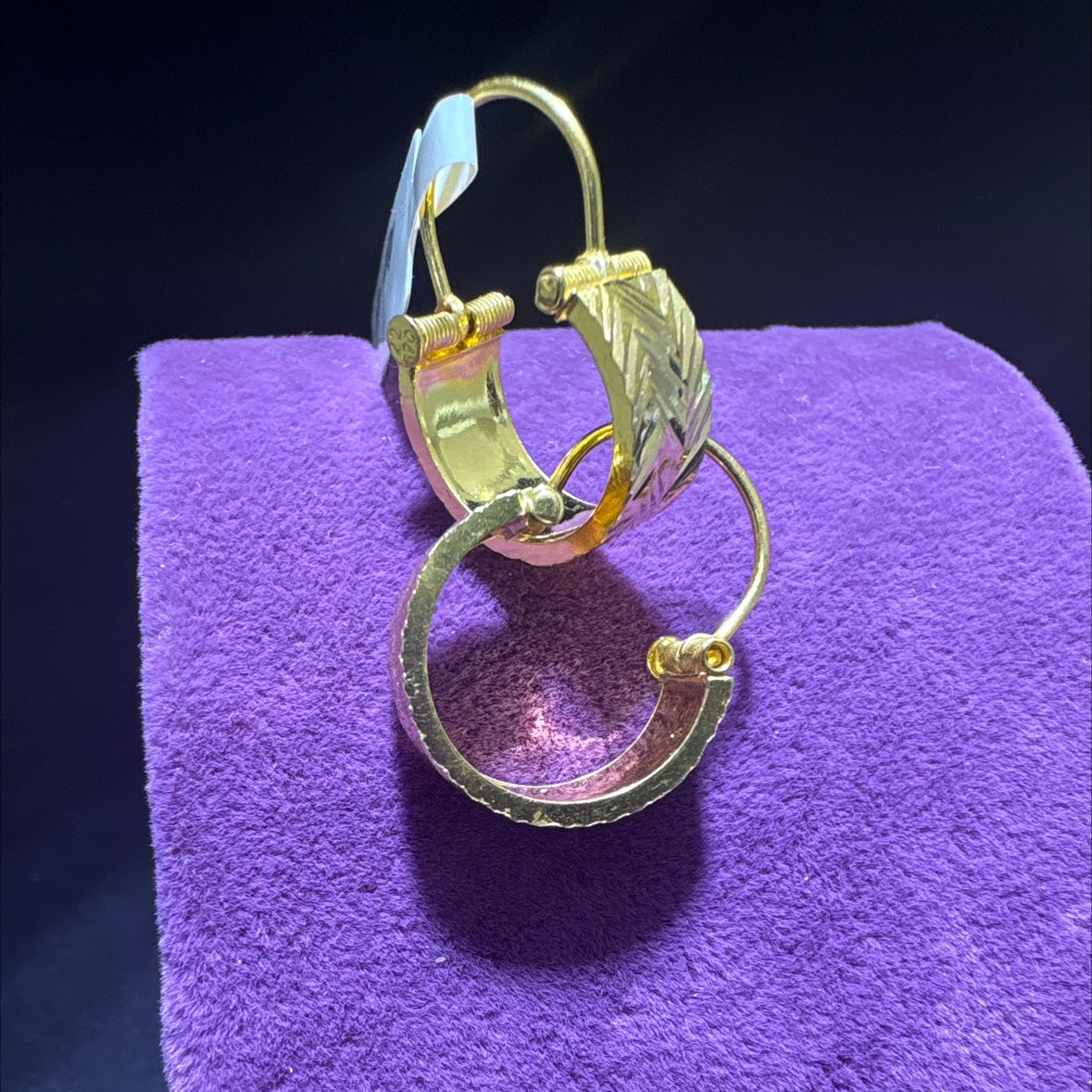 22 Ayar Altın Küpe Maraş Halkası Özel Tasarım 3.68gr Kadın - K00995