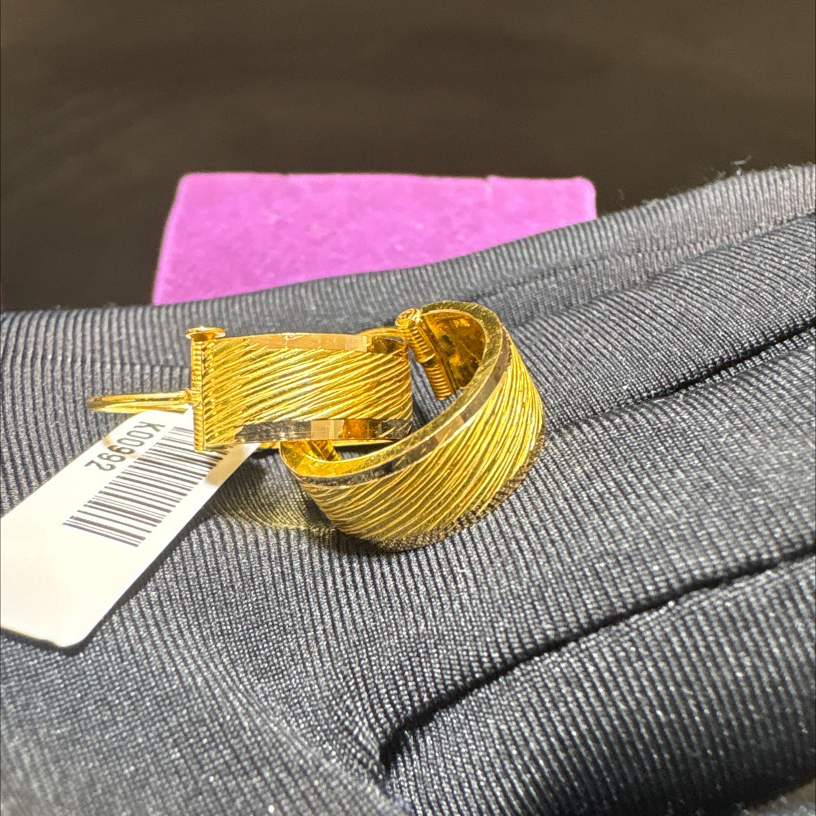 22 Ayar Altın Küpe Maraş Halkası Özel Tasarım 4.24gr Kadın - K00992