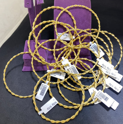 22 Ayar Altın Kıvırcık Bilezik Modern Tasarım 15.05gr Kadın - BZ01288