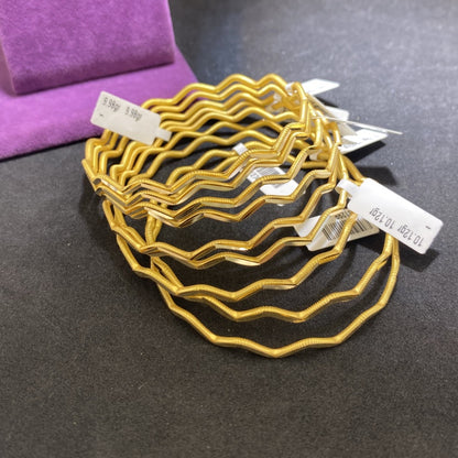 22 Ayar Altın Zigzag Bilezik Özel Tasarım 12.12gr Kadın - BZ01275