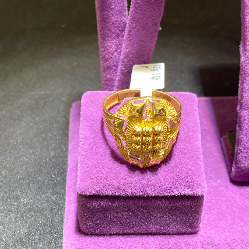 22 Ayar Altın Yüzük Dorikalı Dorika Özel Tasarım 4.97gr 21 Numara Kadın Paksoy - Y01048