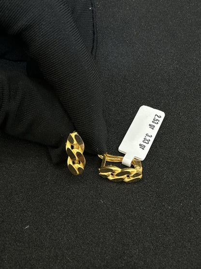 22 Ayar Altın Küpe Yaprak Tasarım 2.53gr Kadın - K000749