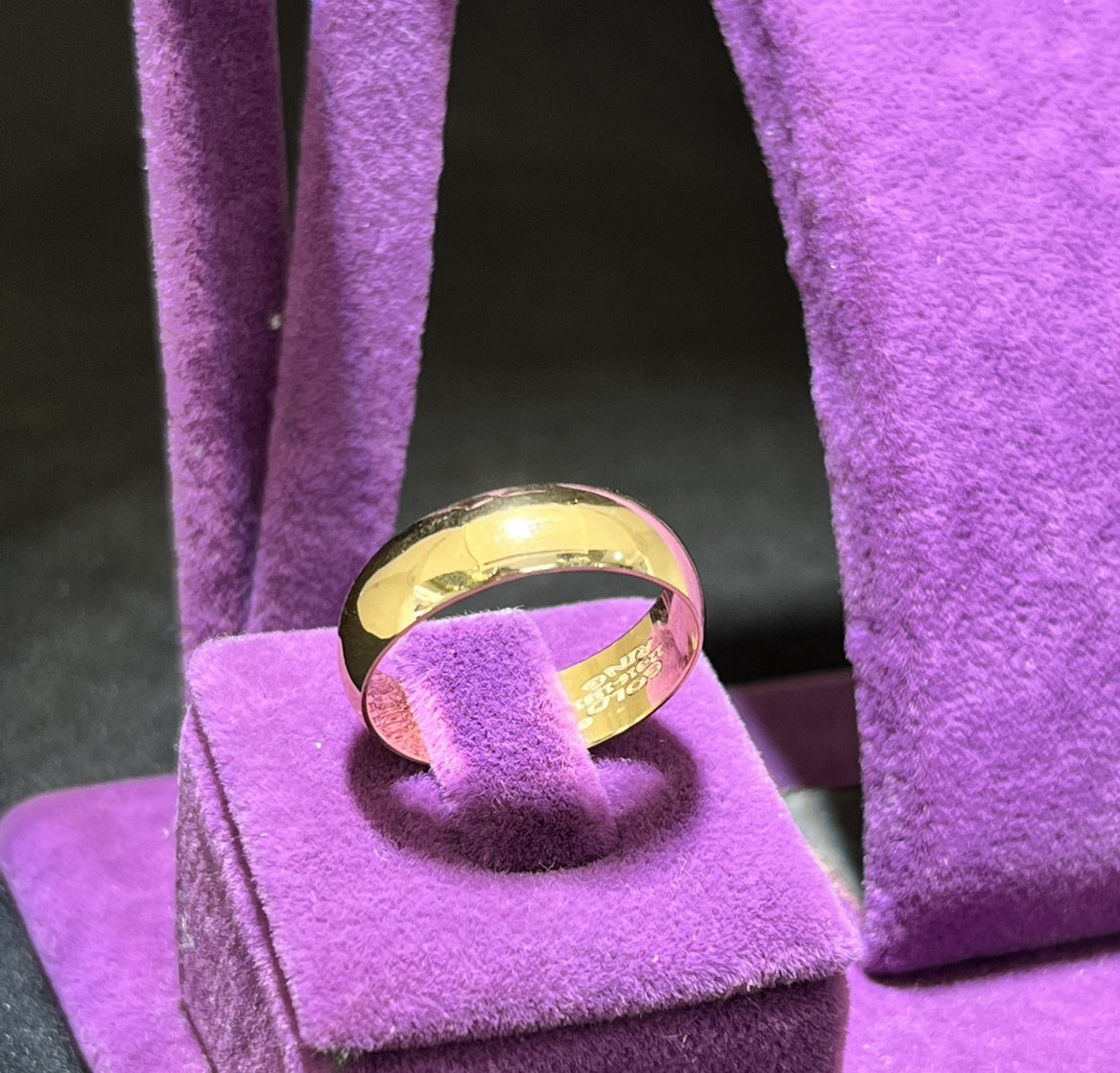 22 Ayar Altın Alyans Modern Tasarım 6.04gr 17 Numara Hediye - AL00842