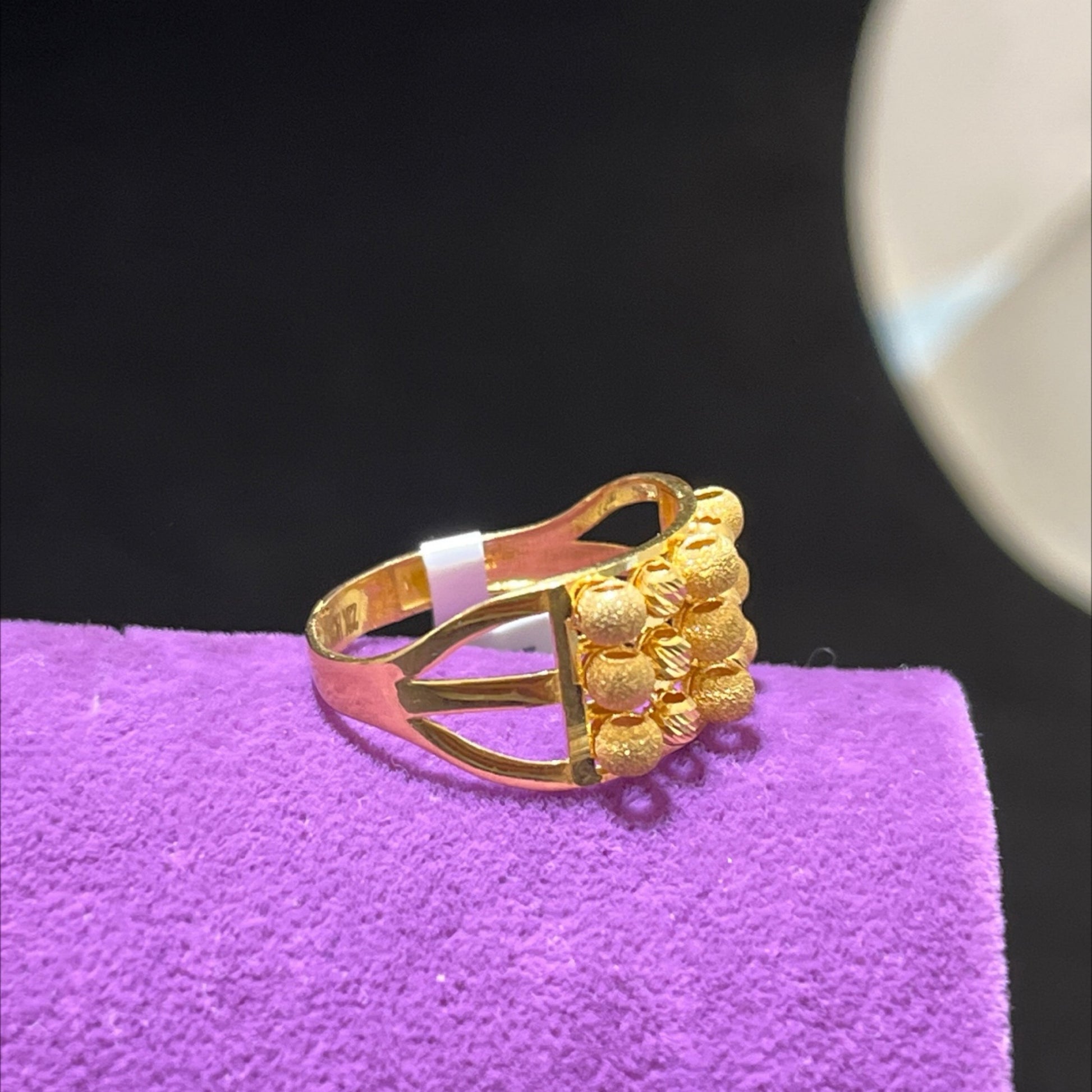 22 Ayar Altın Yüzük Dorikalı Modern Tasarım 3.34gr 17 Numara Hediye - Y01011