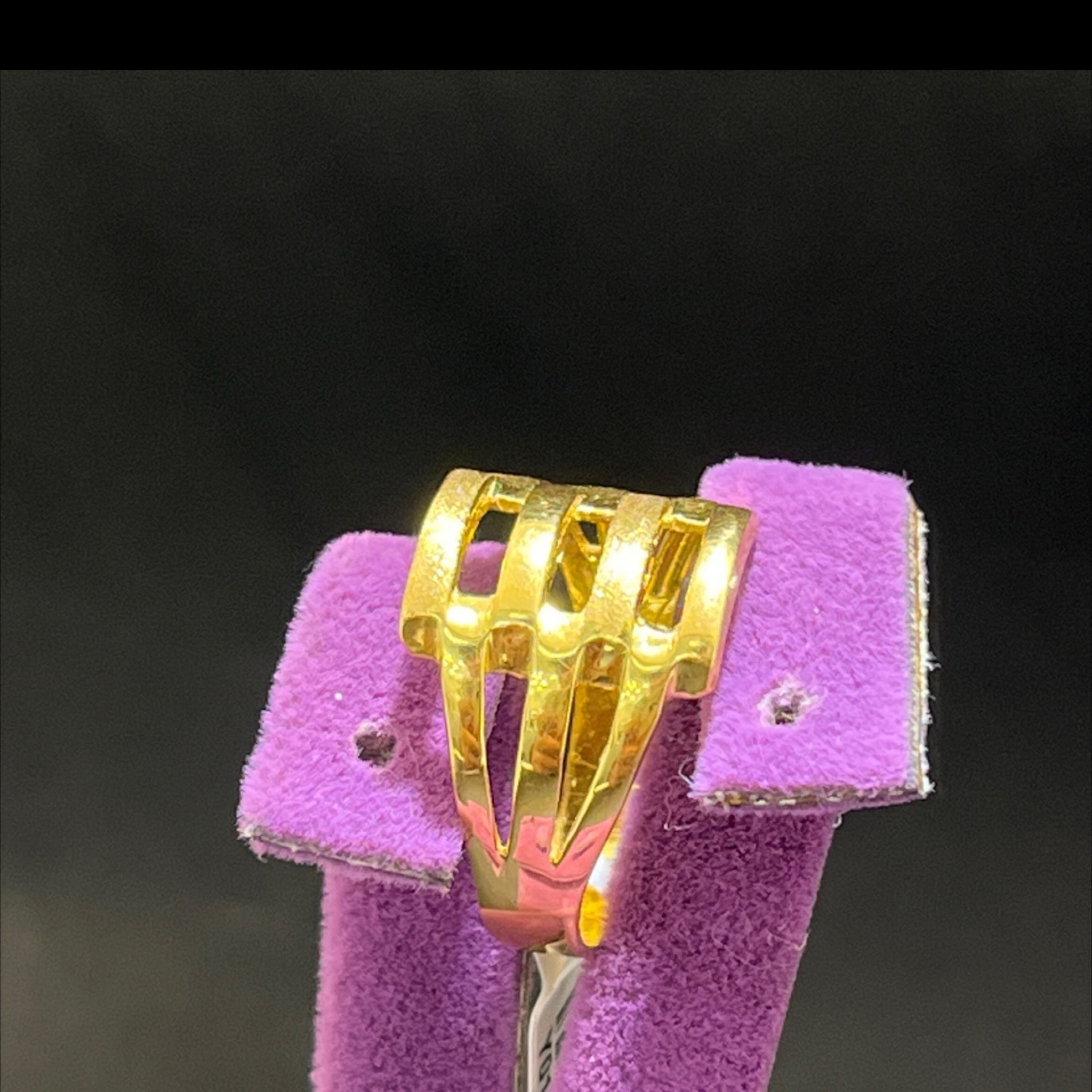 22 Ayar Altın Yüzük Kaburga Modern Tasarım 5.14gr 22 Numara - Y01019