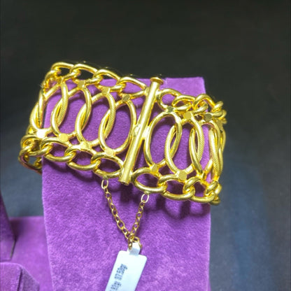 22 Ayar Altın Fidan Bileklik Özel Tasarım 36.82gr Hediye - B00961